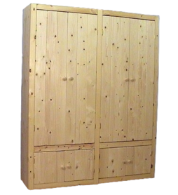 4-deurskast Ameland strak met onderkastjes 