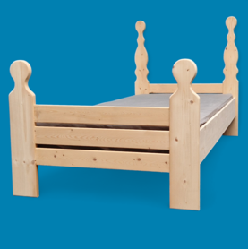  1-persoonsbed LeX D+B 90x200cm OP=OP