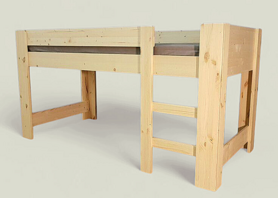 Halfhoogslaper LEO 2,1cm dik hout 3 hoogtes  