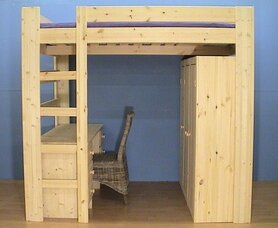 2pHOOGSLAPER+trap +buro en 3d.kast SHOWMODEL