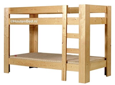Stapelbed HARRIE 2,8cm 170 hoog 80x180t/m100x220