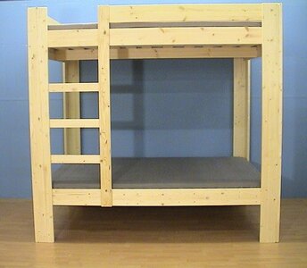 Stapelbed 190cm hoog 80x180t/m100x220 