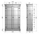 2-deurskast ISABEL brocante kast betongrijs_